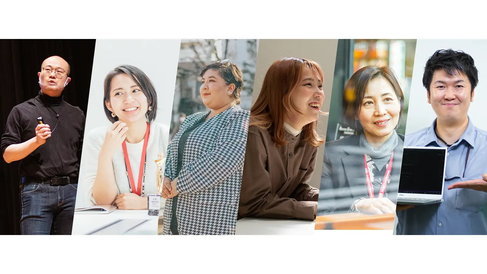 様々な人種の人が集まって自撮りをしている画像